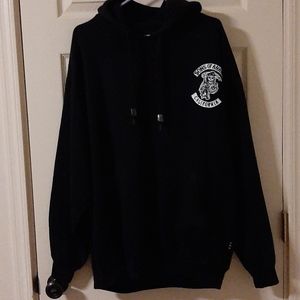 Black sons of anarchy sweat shirt with hood